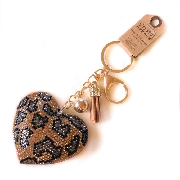 Accessories - Crystal Avenue Cheetah Print Key Ring